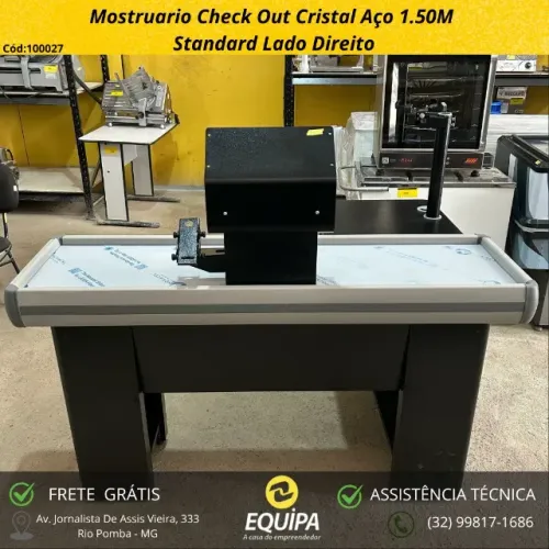 Check Out Cristal Aço 1.50M Standard Lado Direito Seminovo