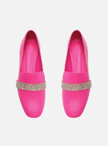 Mocassim Rosa brilho arezzo 37 novo