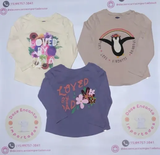 kit 3 camisetas Old Navy tamanho 3 anos importadas (desapegos)