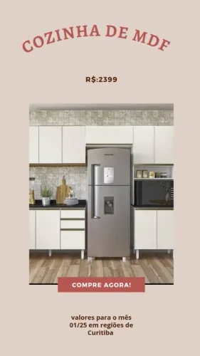 Promoção Cozinha 100% MDF - 10/01/25  