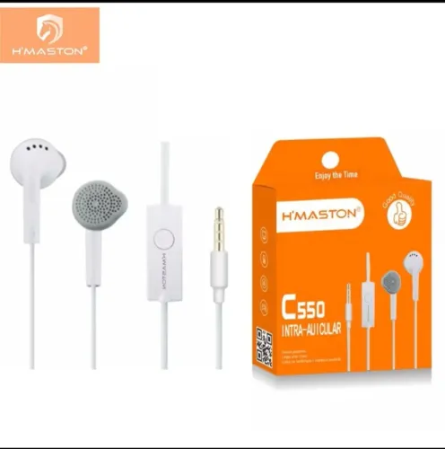 Fone de Ouvido H'MASTON C550 Intra-Auricular com Fio