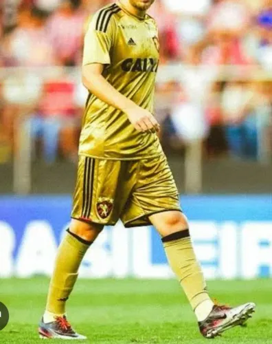 Calção Futebol Sport Recife Dourado