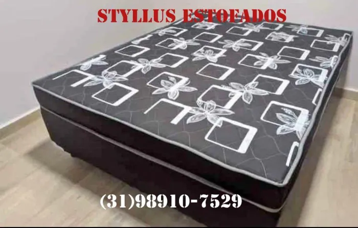 Cama Box Estofada Confortável e Elegante