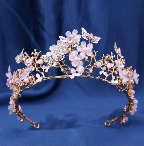 Coroa/tiara de borboletas para adultos ou adolescentes 