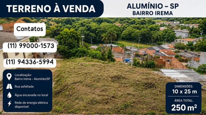 Terreno à venda - Alumínio Sp.