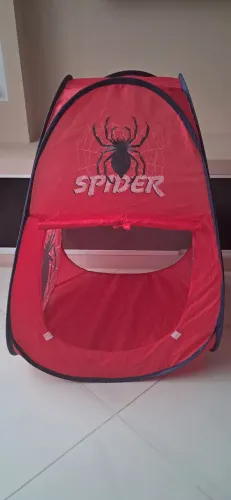 Barraca Homem Aranha Infantil Desmontável Piscina De Bolinha<br>