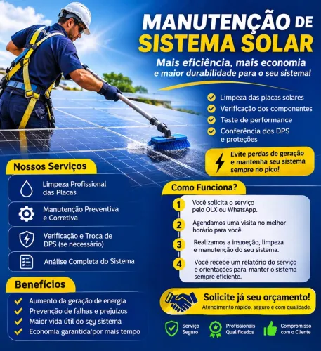 Manutenção de sistema solar