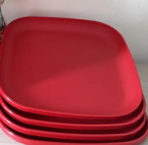 PRATOS TUPPERWARE - VERMELHO