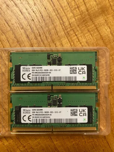 Memória RAM DDR5 Sodimm 5600 - 2x8gb (notebook)