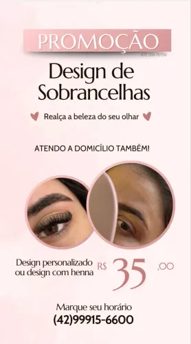 Promoção sobrancelhas
