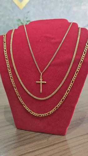 Lindas Correntes Masculino Ouro 18