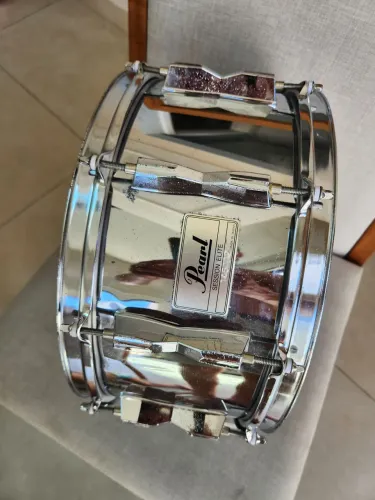 Caixa Pearl Session Elite 10 afinações 14x6.5 Steel ( ñ tama ludwig yamaha sonor dw odery)