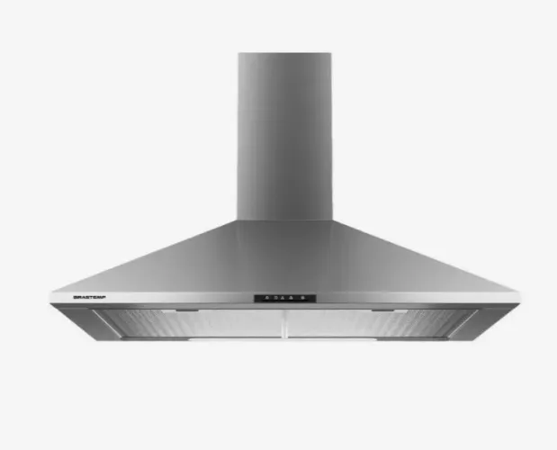 Coifa de Parede Brastemp 60cm Inox Piramidal 4 Bocas com Duplo Filtro