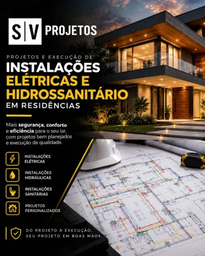 PROJETOS ARQUITETÔNICOS E INSTALAÇÕES PREDIAIS