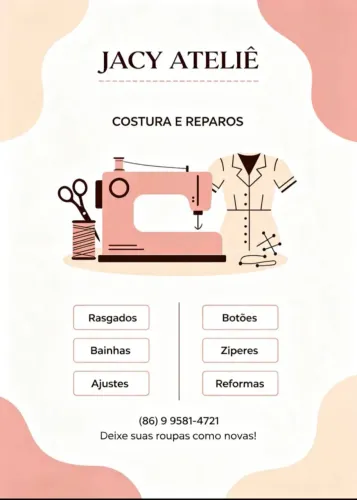 Costureira disponível