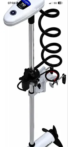 Motor elétrico auto bot marinizado 70 libras g3 com bateria de lítio e carregador !