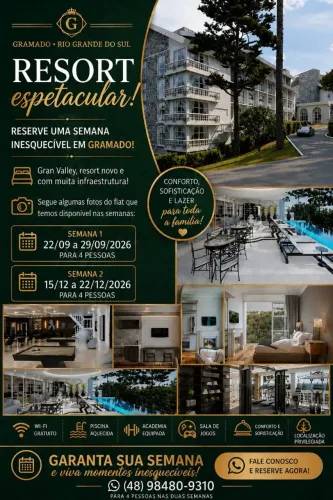 Aluguel temporada resort gramado 