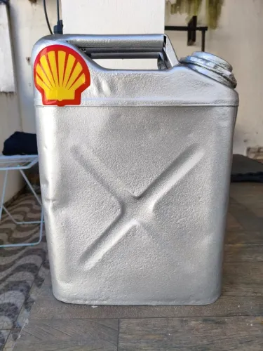 Galão Reservatório de Gasolina Militar Tanque Metálico 20 Litros