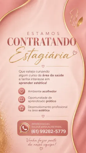 Estágio para estudante da área da saúde