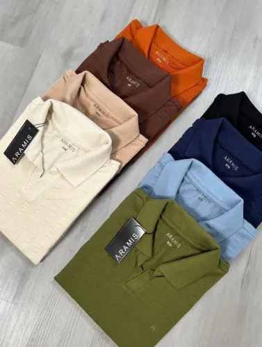 Camisa polo texturizada