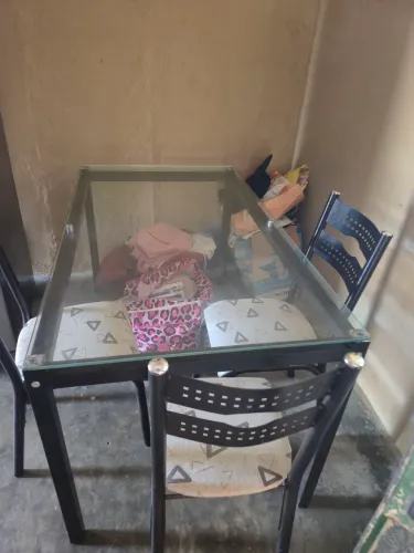 Mesa de vidro 6 lugares