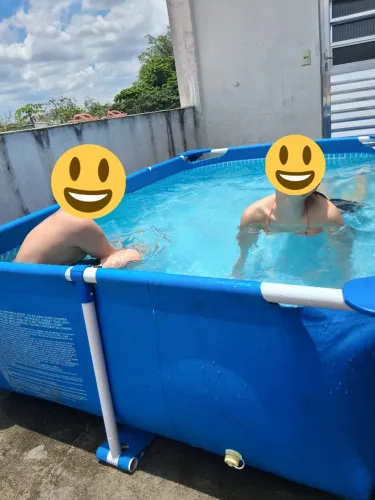 Piscina nova usada 3x