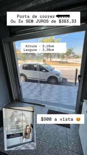 Porta de vidro