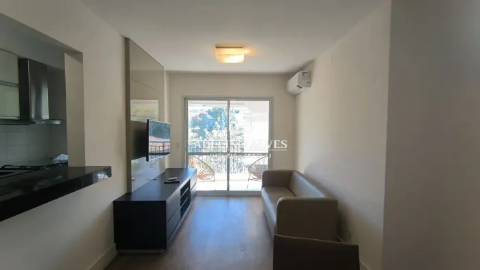 Apto mobiliado para locação no Morumbi, 2 dorm s/ 1 suíte e 2 vagas