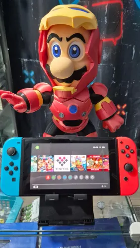 Nintendo Switch V2 D3sbl0qu34d0, aceito seu usado de entrada e cartões até 18x