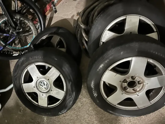 4 Rodas Aro 15 Original Vw Golf Spacefox Fox Polo (1876