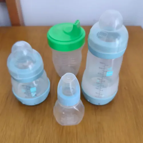 Kit Mamadeiras Mam 130 e 260ml + Chuquinha + Copo Baby