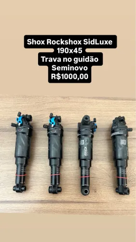 Shox Traseiro Rockshox SidLuxe 190x45 trava remota