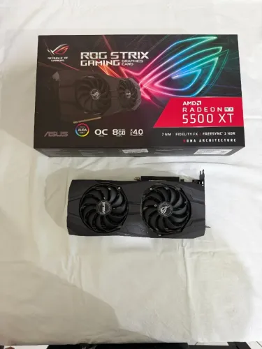 Placa de vídeo - Asus rog strix rx 5500 xt