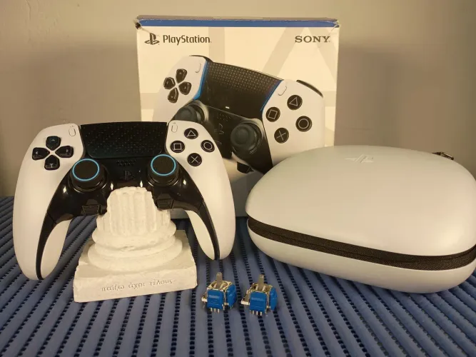DualSense Edge Branco PS5 com TMR JS13 Pro+