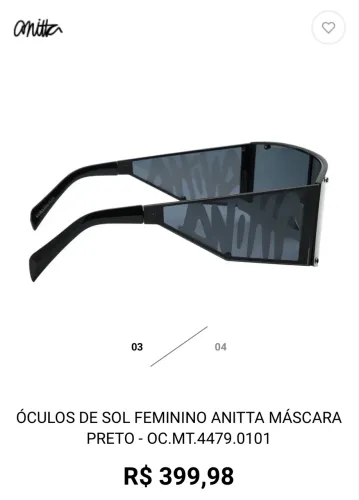 Oculo da coleção da Aniita, original da Chilli beans 