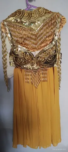 Traje dança do ventre Dourado