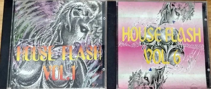2 Cds Importados Edição Limitada "House Flash" - Vols 1 e 6 - USA - Anos 90 - É vintage