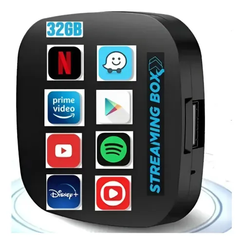 [Novo] Streaming Box Plus Ai Box Desbloqueio De Multimidia original Do Carro em movimento