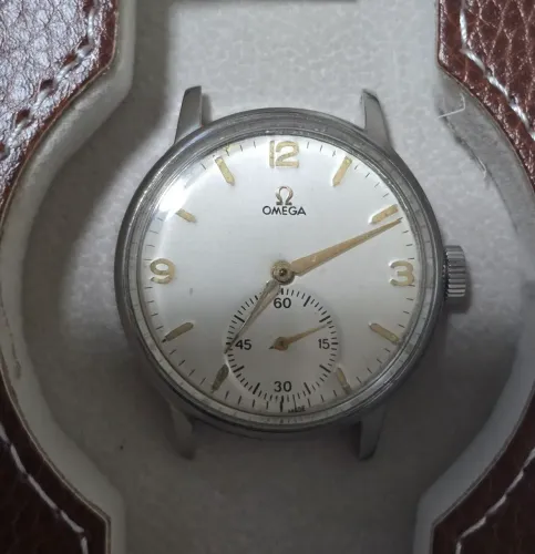 Omega calibre 265, aço, cerca de 1949