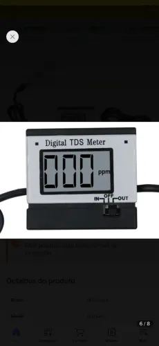Medidor TDS digital água RO
