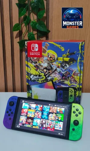 Nintendo swich oled Splatoon 256Gb Desbloqueado