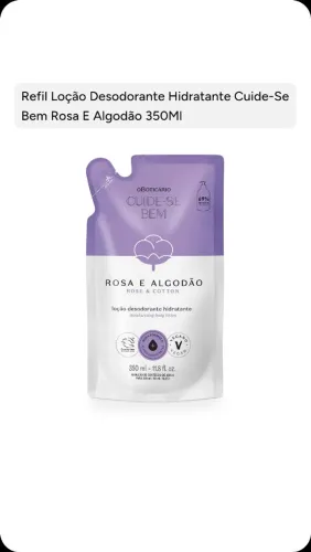 Refil Hidratante Rosa Algodão