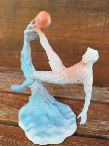 decoração jogador de futebol 3D