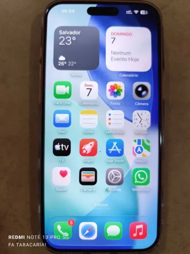 iPhone 17 pro Max 256gb 7 dias de comprado, película, capa acrílica e carregador!
