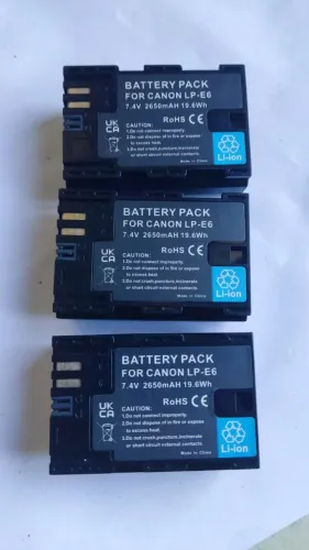 CANON bateria Lpe-6 cada 150,00 