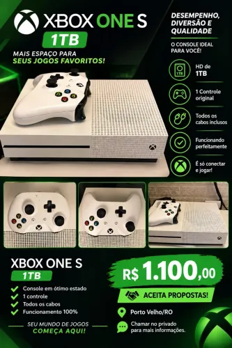 ? XBOX ONE S 1TB - Aceito propostas/trocas