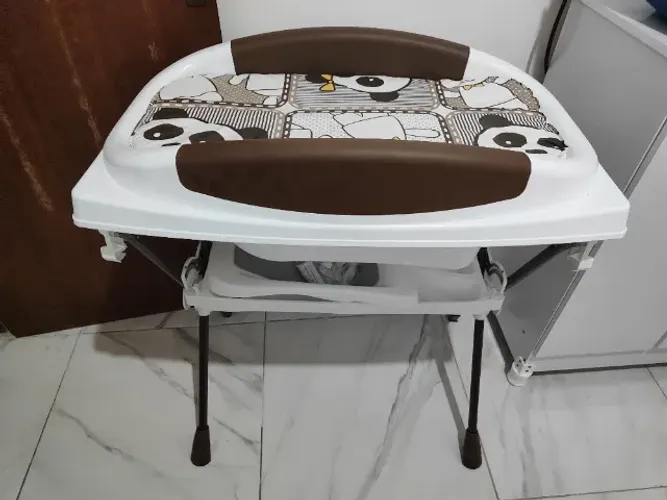 Trocador com banheira Galzerano Premium panda