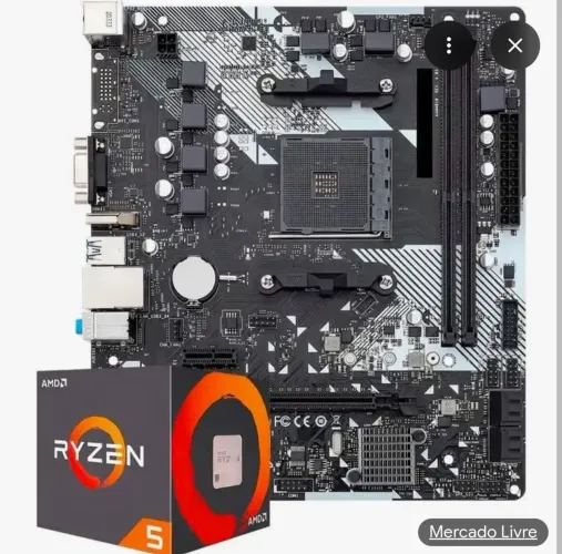 KIT UPGRADE RYZEN 5 4600G + PLACA MÃE A320M