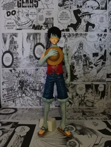 OPORTUNIDADE | Boneco Action Figure Monkey D. Luffy War 3D2Y 27cm One Piece