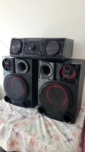 Som mini system LG 1800W USB MP3 Bluetooth